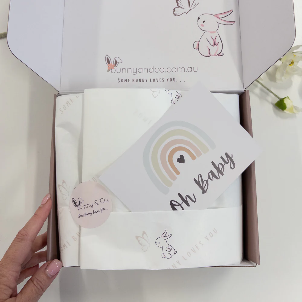 Personalised Baby Girl Snuggle & Treat Box - Little Love Snuggle Bunnies - Image 7